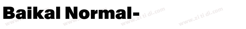 Baikal Normal字体转换